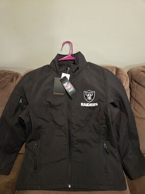 Oakland Raiders Black Softshell Jacket